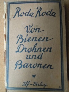 Roda Roda Von Bienen Drohnen und Baronen 1921 buch.hu 