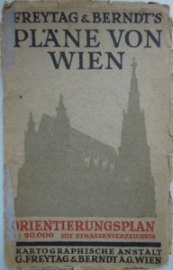 Plane Von Wien Freytag and Berndt's map