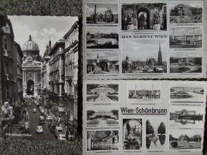 Old black and white Wien postcard