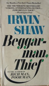 Irwin Shaw Beggarman-Thief paperback