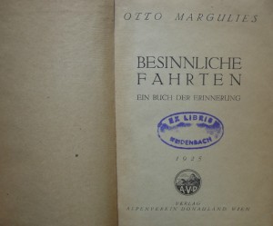 Besinnliche Fahrten von Otto Margulies 1925 Wien