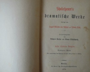 Schakespeare's Dramatische Werke 1874