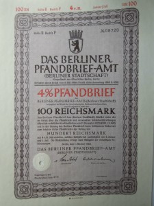 Berliner Pfandbrief 100 Reichsmark 1942