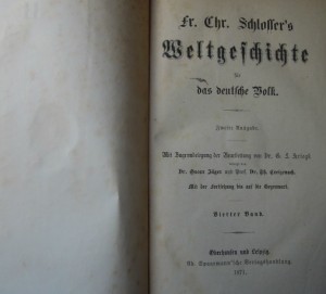 Schlosser's Weltgeschichte für das deutsche Volk 1871