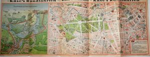 KASE'S RUNDFARHTEN BERLIN POTSDAM 1928 Karte map