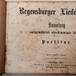 Regensburger Liederkranz Sammlung 1866 