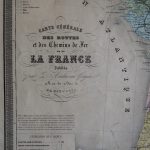 Carte Générale des Routes La France 1873 France map Karte