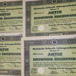 Sachsische Zellwolle Aktie 1937 1000 Reichsmark