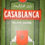 Casablanca Marocco Plan Guide map 1971