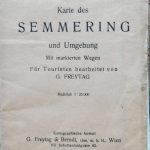 Karte des Semmering und Umgebung Österreich Austria map