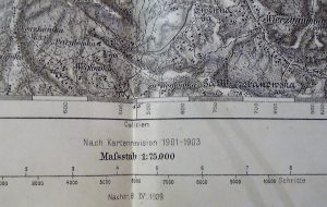 Dobczyce Myslenice Wieliczka Poland military map karte 1909