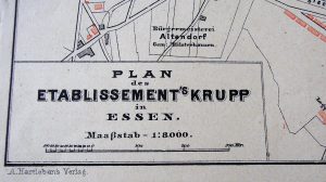 Plan des Etablissement's Krupp in Essen