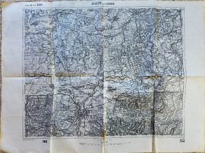 Rzeszów Lancut Sokolow Poland military map Karte Plan 1909