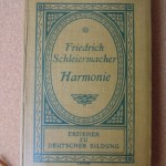 Friedrich Schleiermacher Harmonie 1906 Buch