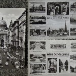 Old black and white Wien postcard