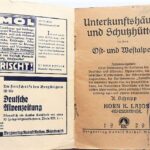 Hütten und Unterkunfts-Verzeichnis der Ost-und Westalpen 1929