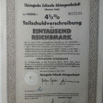 Teilschuldverschreibung 1000 Reichsmark 1943