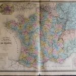 Carte Générale des Routes La France 1873 France map Karte