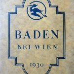 Baden bei Wien Österreich Stadtplan 1930 Austria map