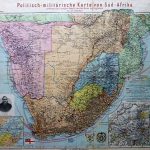 Politish-militarische Karte von Süd-Afrika South Africa military political map 1899