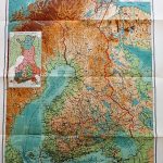 Suomen Kasikartta map of Finland Handkarta over Finland