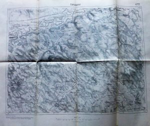 Darabani Romania map Landkarte harta 1915