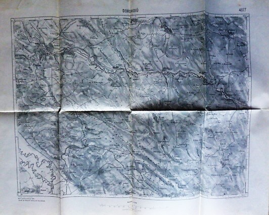 Dorohoj Romania map Landkarte harta cca 1915