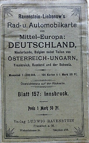 Rad- Automobilkarte Österreich Innsbruck ungebung