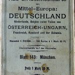 Rad-u. Automobilkarte Deutschland München ungebung