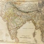 Vorder.Indien Landkarte 1866 India map