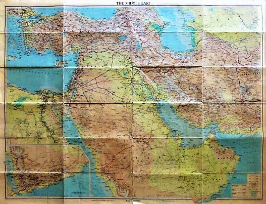 The Middle East map 1963