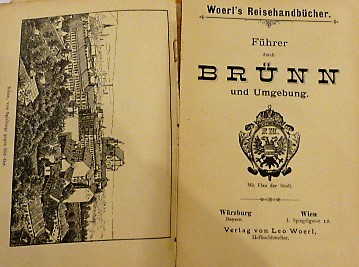 Führer durch Brünn Brno Slovakei Slovakia und Umgebung mit Landkarten 1892