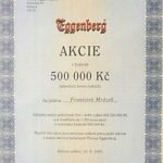 Eggenberg akcie Aktie share Czech Republic