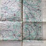 Reims France Carte Aviation Luftfahrt Landkarte 1936