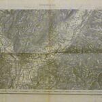 Grenoble Umgebung Frankreich France old map 1889