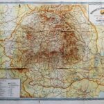 Republica Populara Romina Romania Tourist map Rumanien Landkarte 1958