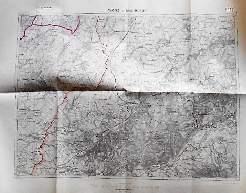 Otomani Diosig Harta Rumania Rumanien Landkerte Romania old map 1925