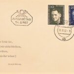 Bertold Brecht Briefmarken Ausgabetag 1957 Berlin DDR