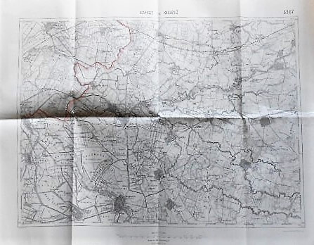 Chișineu-Criș Sarkad Harta Romania Rumanien Landkarte old map Romania