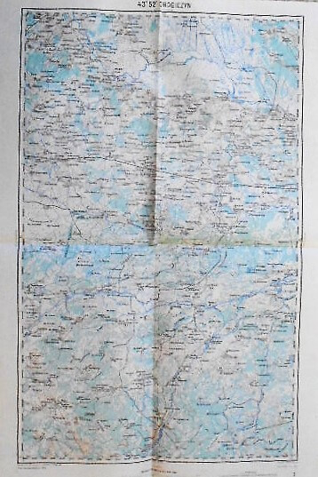 Drogiczyn Drahicyn Belorus Pripiatj Lybeshiv Ukraine Landkarte old map 1914