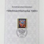 Ersttagsblatt 22.1981 60 Pfennig Weihnachtsmarke 1981 Briefmarke BRD german stamp