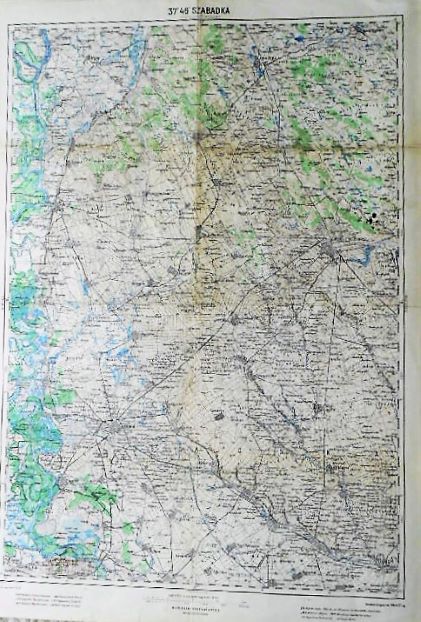 Subotica Zombor Apatin Serbien Landkarte Serbia old map 1930