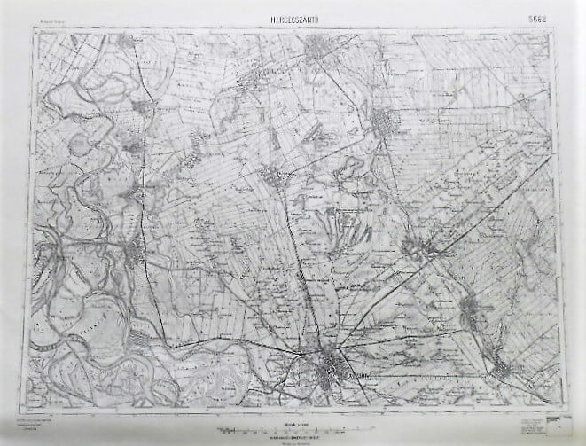 Zombor Bezdán Stanisics Serbien Landkarte Serbia old map 1926