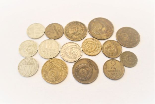 Kopek Münzen Lot Sowjetunion Kopek coins Lot Soviet Union Russia