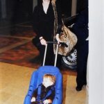 Melanie Griffith and her son Spain Barcelona 1997 photo foto