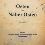 Osten und Naher Osten Landkarte 1942