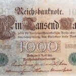 1000 Ein Tausend Mark Reichtsbanknote 1910