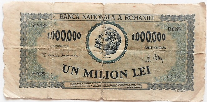 Un Milion Lei 1947 Romania Rumanien Papiergeld paper money