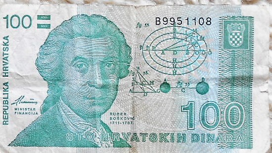 100 Dinar Kroatien Croatia 1991