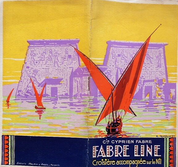 Fabre Line Croisiére accompagnée sur le Nil 1928